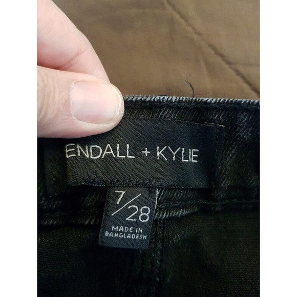 Kendall & Kylie Womens Shorts The Drifter High Rise Denim Jeans Size 7 Size 28 - Picture 9 of 16